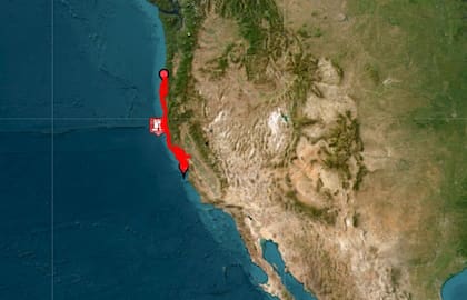 Las zonas costeras bajo alerta por tsunami en EE.UU.