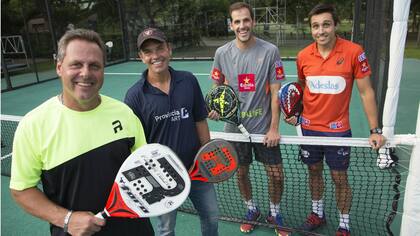 Lasaigues, Gattiker, Díaz y Belasteguín: pasado y presentes juntos para nutrir al pádel