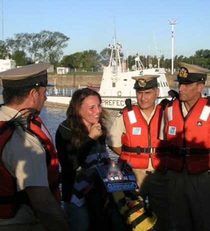 Días después del rescate, Laura Di Battista agradeció a los prefectos que le salvaron la vida