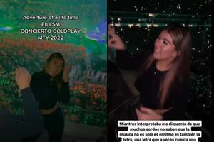 Es tiktoker y se volvió viral al interpretar en lenguaje de señas temas de Coldplay en pleno show