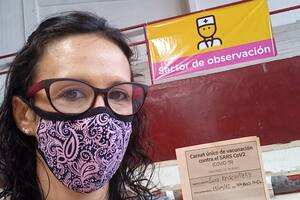 Laura Kriscautzky es terapista ocupacional (38) y recibió Sinopahrm en el Estadio River Plate.