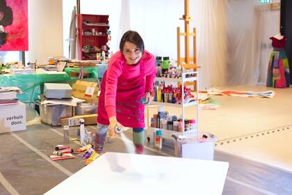 Laura Notari dejó su carrera de contadora para dedicarse al arte