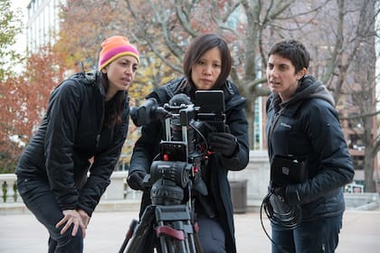 Laura Ricciardi y Moira Demos en un día de la filmación de "Making a Murderer"
