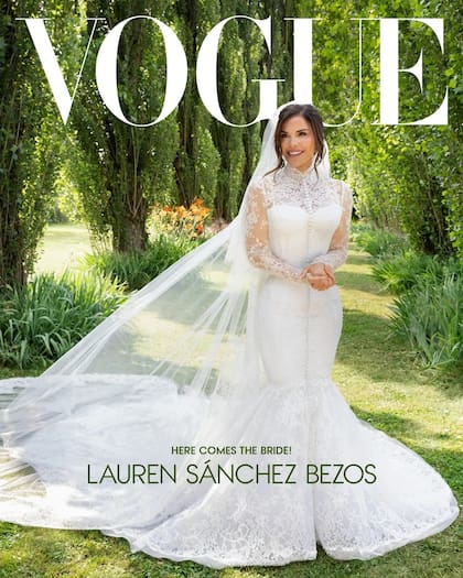 Lauren Sánchez posó en exclusiva con su vestido para Vogue