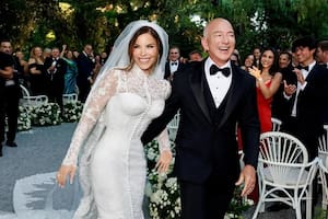 Lauren Sánchez posteó en Instagram una foto de su boda con Bezos