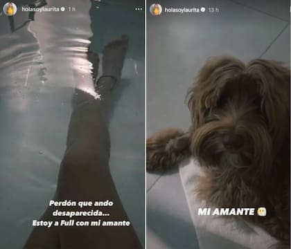 Laurita Fernández ironizó sobre los rumores de terceros en discordia en su pareja (Foto: Captura Instagram/@holasoylaurita)