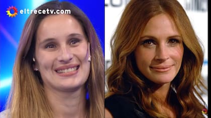 Laurita Fernández se quedó impactada ante el parecido de una participante con Julia Roberts