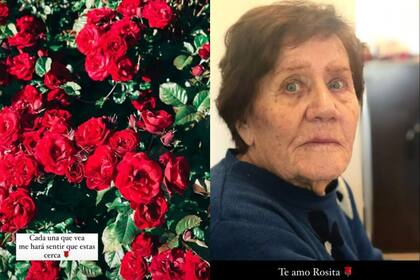 Laurita Fernández suele compartir post dedicados a su abuela Rosa, que se encuentra en un geriátrico desde hace algunos años