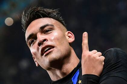 Lautaro Martinez llevó su festejo a Inter