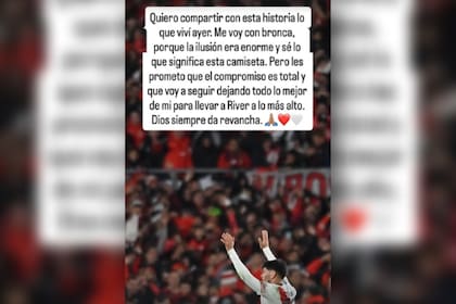 Lautaro Rivero, defensor de River Plate, envió un mensaje a los hinchas tras la derrota frente a Belgrano por el Torneo Apertura