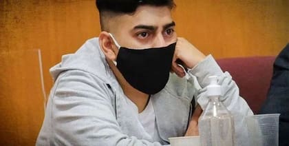 Lautaro Teruel durante el juicio en su contra.