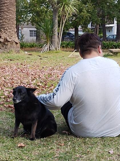 Lautaro y "Negrita"