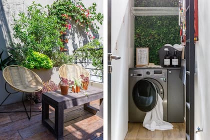 Lavadero exterior con ténder.