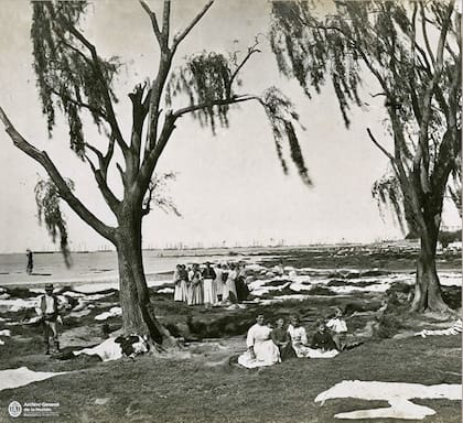 Lavanderas en el bajo porteño.