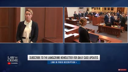 Law & Crime Channel transmite en vivo el juicio por difamación de Johnny Depp contra Amber Heard (Crédito: Captura de video)