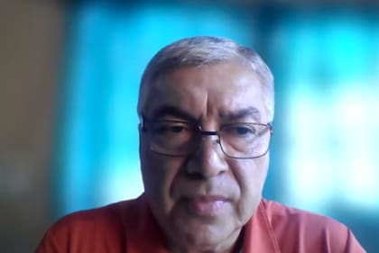 Lázaro Báez, durante los alegatos, vía Zoom, en la causa Vialidad