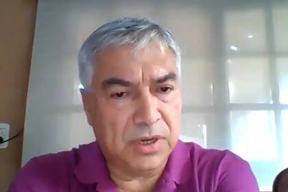 Lázaro Báez, durante su última testimonial, desde un lugar secreto