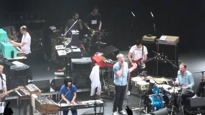 LCD Soundsystem en su concierto en Pomona