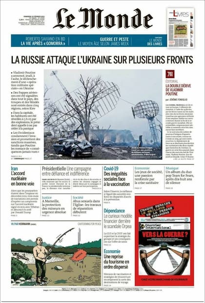 Le Monde: “Rusia ataca a Ucrania en varios frentes”