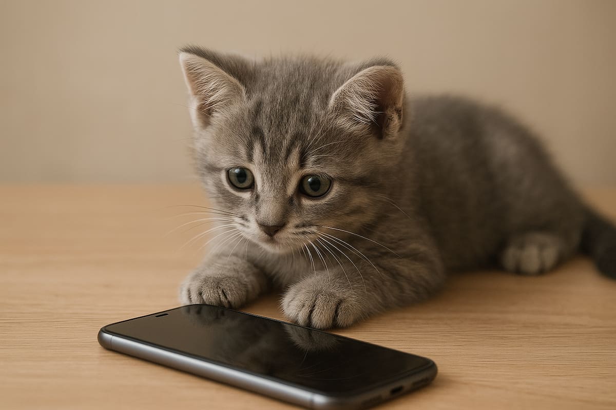 Le robó el teléfono a su dueña, se sacó una foto y enterneció a todos con el resultado