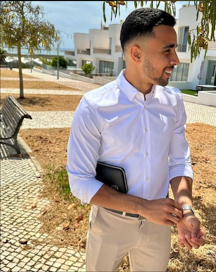 Leandro Andrade en su ciudad natal, Tavira en Portugal