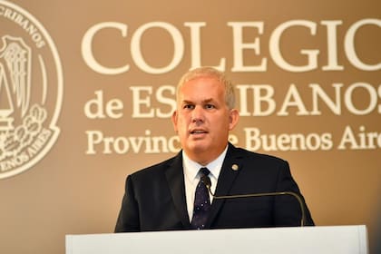Leandro Molina, presidente del Colegio de Escribanos de la Provincia de Buenos Aires