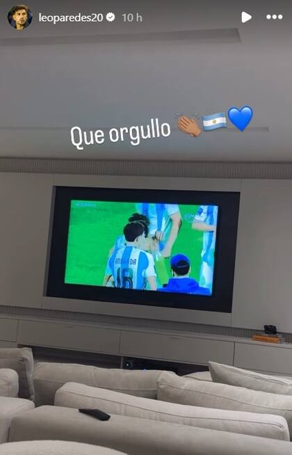 Leandro Paredes felicitó a los jugadores de la selección argentina Sub 20