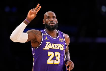 LeBron James, de los Lakers de Los Ángeles