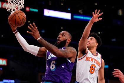 LeBron James y Quentin Grimes serán oponentes en el Madison Square Garden, donde New York Knicks chocará con Los Angeles Lakers.