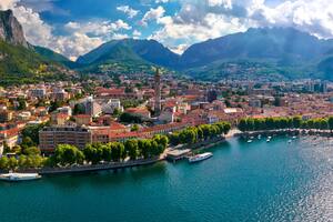 Lecco, ciudad de Lombardía a orillas del Lago de Como