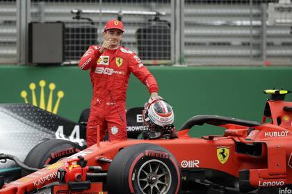 Leclerc sonríe; la imagen del francés crece luego de conseguir varios podios consecutivos