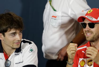 Leclerc y Vettel; desde 2019 serán compañeros