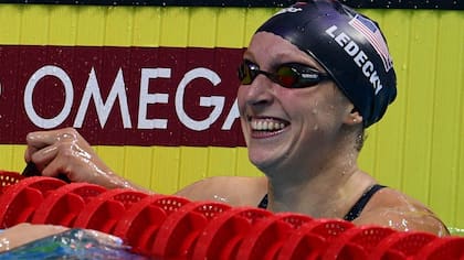 Ledecky, tras los 400 libres