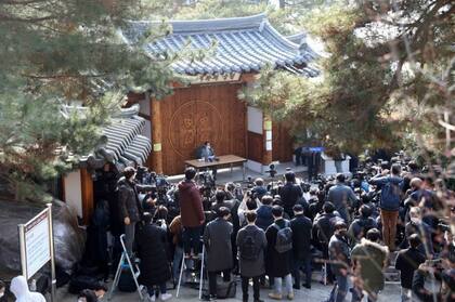 Lee Man-hee, líder de la Iglesia de Jesús Shincheonji se disculpó el 2 de marzo por el rol de institución en la propagación del Covid-19 en el país