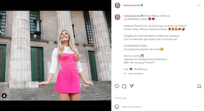 Legalmente Rubia llega en marzo al Teatro Liceo con Laurita Fernández como protagonista