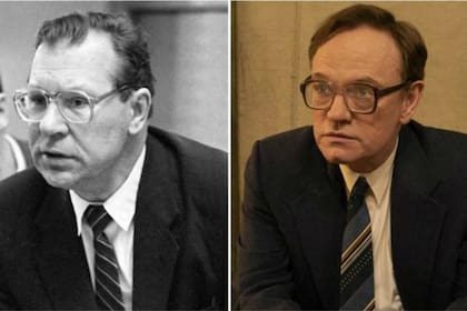 El verdadero Legasov y el actor Jared Harris