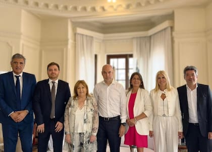 Legisladores del interbloque Confianza y Desarrollo que integra Horacio Rodríguez Larreta