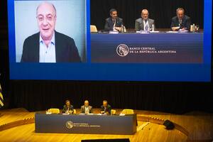 Leiderman durante su participación en las Jornadas del Banco Central