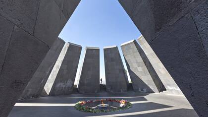 El monumento conmemorativo al genocidio armenio en la capital armenia, Ereván
