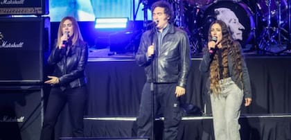 Lemoine, Milei y Tamagno, en el Luna Park