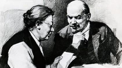 Lenin vivía en Zúrich con su esposa, Nadya Krupskaya.