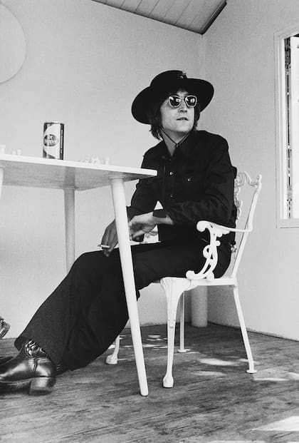 Lennon en el díptico de Peter Fordham que es parte de las fotos inéditas del libro Imagine John Yoko