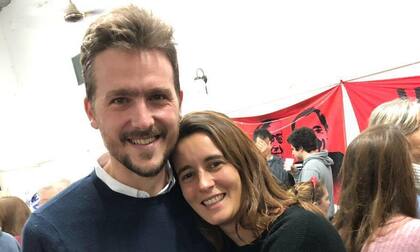 Leo Calaianov y su pareja, Micaela