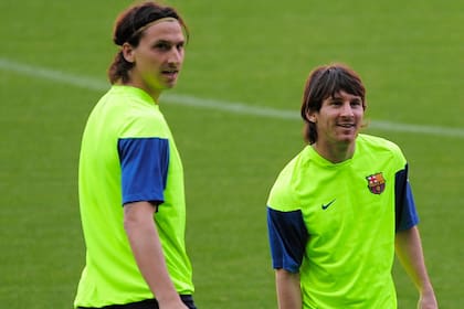Leo, con Ibrahimovic, en otros tiempos