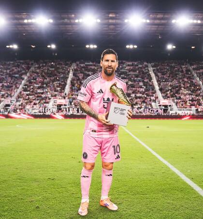 Leo fue el goleador de la temporada regular de la MLS (Foto: @leomessi)