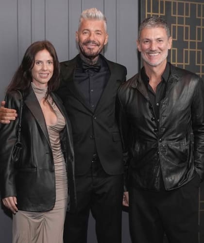 Leo Mateu y su pareja Cecilia González.