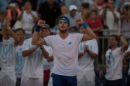 Leo Mayer en el final de una jornada extenuante