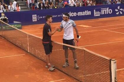 Leo Mayer no pudo con Dominic Thiem en la final