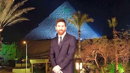 Leo Messi, en su última visita a Egipto