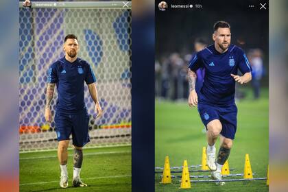 Leo Messi entrenó y se prepara para el duelo contra Países Bajos (Foto: Instagram @leomessi)